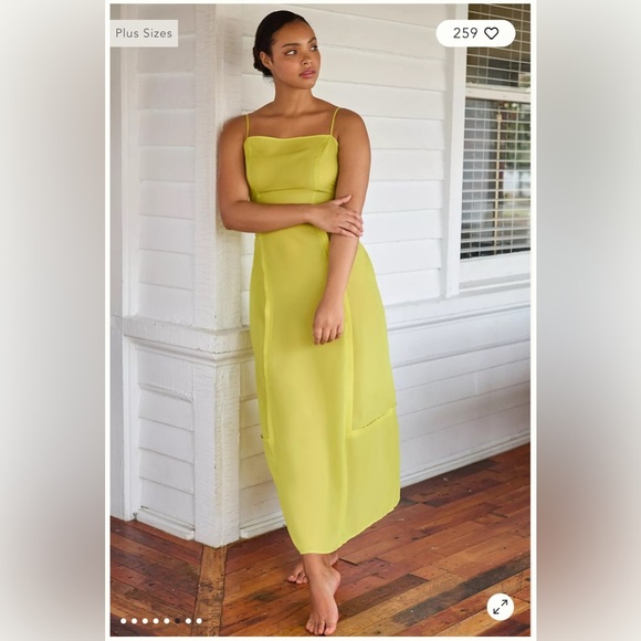 By Anthropologie Sheer Paneled Midi Dress - Picture 4 of 8